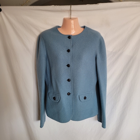 Land's End Wool Cardigan Sweater - Picture 3 of 4